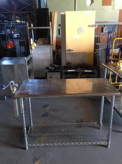 STAINLESS STEEL TABLE 49"x24"x35" $125