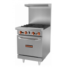 SIERRA SR-4-24    4-BURNER RANGE WITH OVEN