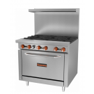 SIERRA SR-6-36   6-BURNER RANGE WITH OVEN 