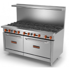 SIERRA SR-10-60 BURNER RANGE WITH OVEN